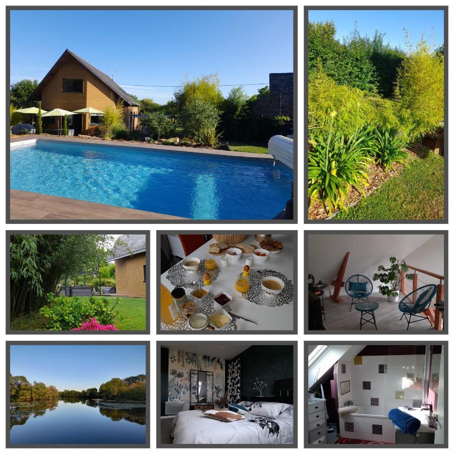 Chambre Dans Un Ecrin De Verdure Angrie 外观 照片